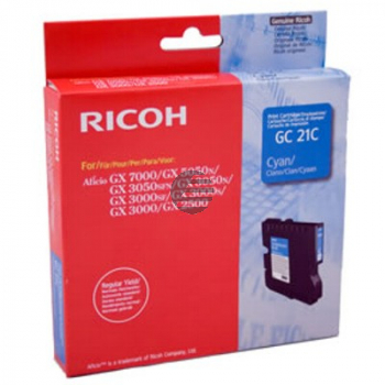 Ricoh Gel-Kartuschen cyan (405533, GC21C) Ricoh Gel-Kartuschen cyan (405533, GC21C)