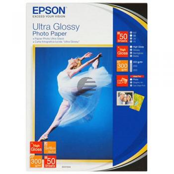 Epson Ultra Glossy Photopapier weiß 13 x 18 cm (C13S041944) Epson Ultra Glossy Photopapier weiß 13 x 18 cm (C13S041944)