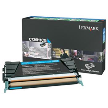 Lexmark Toner-Kartusche Prebate cyan HC (C736H1CG) Lexmark Toner-Kartusche Prebate cyan HC (C736H1CG)
