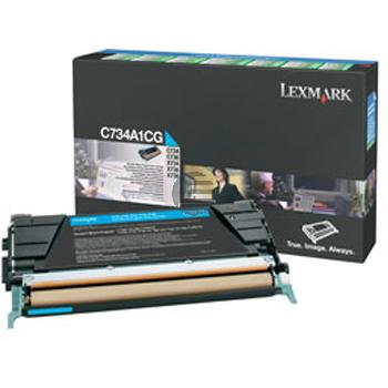 Lexmark Toner-Kartusche Prebate cyan (C734A1CG) Lexmark Toner-Kartusche Prebate cyan (C734A1CG)