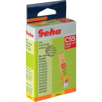 Geha Tintenpatrone gelb (00044900, C55) ersetzt 0623B001 / CLI-8Y Geha Tintenpatrone gelb (00044900, C55) ersetzt 0623B001 / CLI-8Y