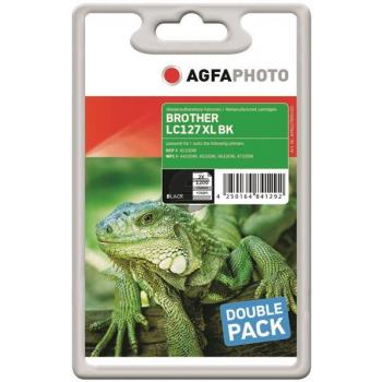 Agfaphoto Tintenpatrone 2 x schwarz 2-Pack HC (APB127BDUOD) ersetzt LC-127XLBKBP2 Agfaphoto Tintenpatrone 2 x schwarz 2-Pack HC (APB127BDUOD) ersetzt LC-127XLBKBP2