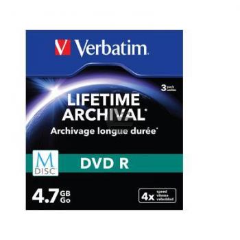 VERBATIM DVD-R 4.7GB 4x (3) SC 43826 Slim Case MDISC VERBATIM DVD-R 4.7GB 4x (3) SC 43826 Slim Case MDISC