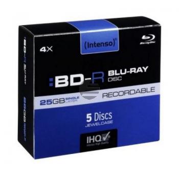 INTENSO BD-R 25GB 4x (5) JC 5001215 Jewel Case INTENSO BD-R 25GB 4x (5) JC 5001215 Jewel Case