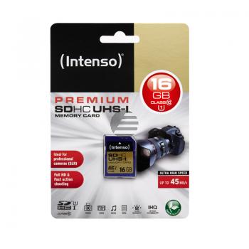 INTENSO SD SPEICHERKARTE UHS-I 16GB 3421470 Klasse 10 INTENSO SD SPEICHERKARTE UHS-I 16GB 3421470 Klasse 10