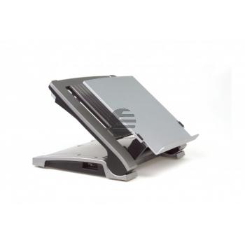 BNET340 BAKKER NOTEBOOKSTAENDER Ergo T340 grau-silber Kunststoff
