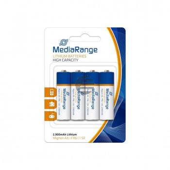 MEDIARANGE MIGNON BATTERIEN (4) 1,5V MRBAT154 FR6 Lithium AA MEDIARANGE MIGNON BATTERIEN (4) 1,5V MRBAT154 FR6 Lithium AA