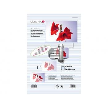 9182 OLYMPIA LAMINIERFOLIEN A3 25Blatt 80mic 9182 OLYMPIA LAMINIERFOLIEN A3 25Blatt 80mic