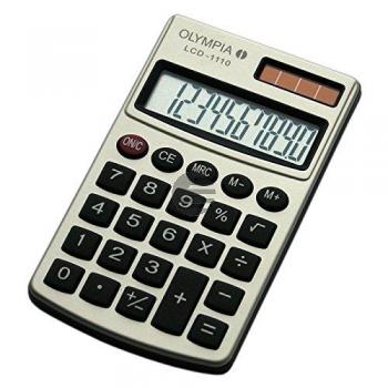 OLYMPIA LCD1110 TASCHENRECHNER SILBER 941901000 10stelliges Display OLYMPIA LCD1110 TASCHENRECHNER SILBER 941901000 10stelliges Display