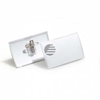 Durable Namensschilder Click Fold PP farblos Inh.25 54 x 90 mm Durable Namensschilder Click Fold PP farblos Inh.25 54 x 90 mm