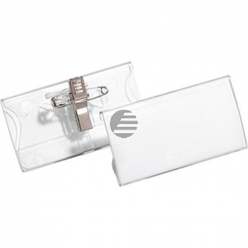 Durable Namensschilder mit Kombiklemme farblos Inh.25 Durable Namensschilder mit Kombiklemme farblos Inh.25