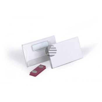 Durable Namensschilder mit Magnet farblos Inh.25 40 x 75 mm Durable Namensschilder mit Magnet farblos Inh.25 40 x 75 mm