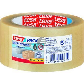 Tesapack Packband Ultra Strong 50 mm x 66 m transparent Tesapack Packband Ultra Strong 50 mm x 66 m transparent