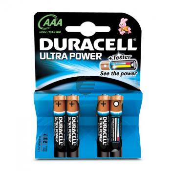 Duracell Batterie Ultra Power Micro AAA 4er-Pack 1,5 V Alkaline Duracell Batterie Ultra Power Micro AAA 4er-Pack 1,5 V Alkaline