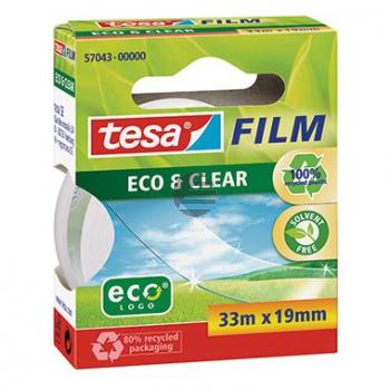 Tesa Film Eco & Clear 19 mm x 33 m braun Tesa Film Eco & Clear 19 mm x 33 m braun