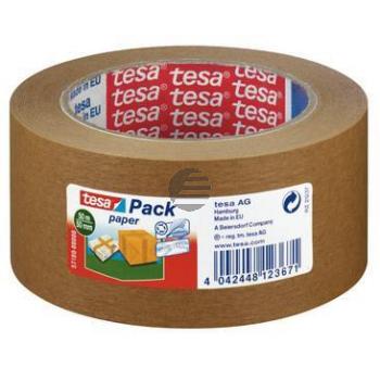 Tesapack Packband Paper 50 mm x 50 m braun von Hand einreissbar Tesapack Packband Paper 50 mm x 50 m braun von Hand einreissbar