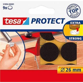 Tesa Protect Filzgleiter ø 26 mm braun Inh.9 Tesa Protect Filzgleiter ø 26 mm braun Inh.9