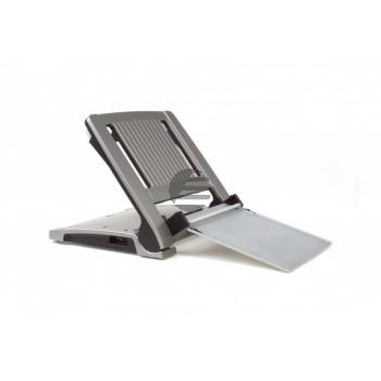 BNET340 BAKKER NOTEBOOKSTAENDER Ergo T340 grau-silber Kunststoff