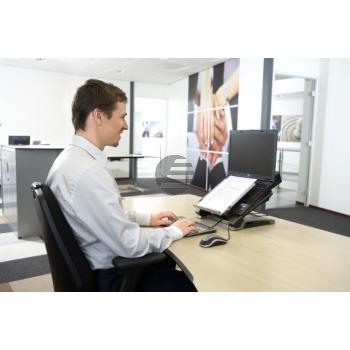BNET340 BAKKER NOTEBOOKSTAENDER Ergo T340 grau-silber Kunststoff