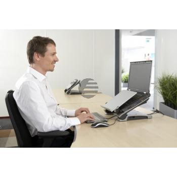 BNET340 BAKKER NOTEBOOKSTAENDER Ergo T340 grau-silber Kunststoff