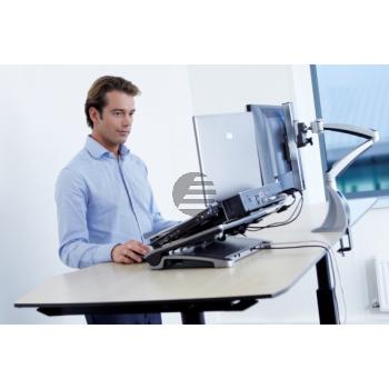 BNET340 BAKKER NOTEBOOKSTAENDER Ergo T340 grau-silber Kunststoff