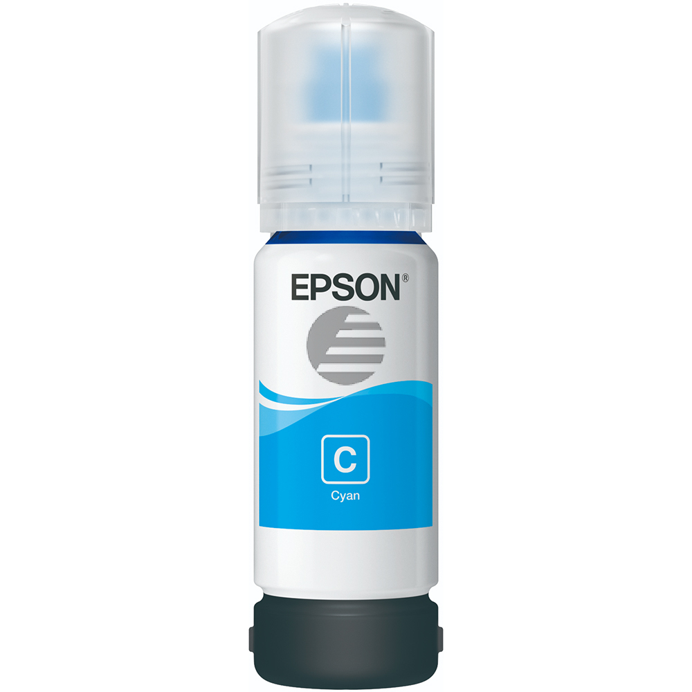 Epson Tintennachfüllfläschchen (ecotank) cyan (C13T00P240, 104)