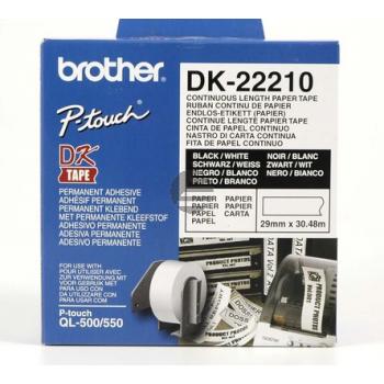 Brother Endlos-Etikett weiß (DK22210)