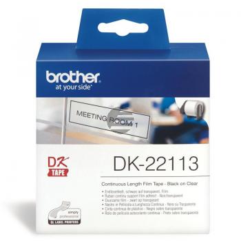 Brother Endlos-Etikett transparent (DK22113)