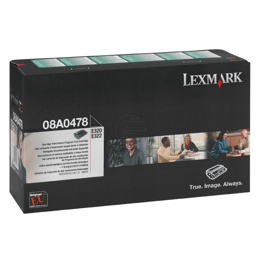 Lexmark Toner-Kartusche Prebate schwarz HC (08A0478)