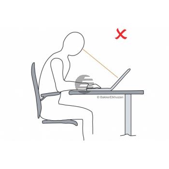 BNET340 BAKKER NOTEBOOKSTAENDER Ergo T340 grau-silber Kunststoff
