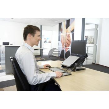 BNET340 BAKKER NOTEBOOKSTAENDER Ergo T340 grau-silber Kunststoff