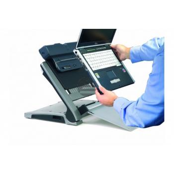 BNET340 BAKKER NOTEBOOKSTAENDER Ergo T340 grau-silber Kunststoff