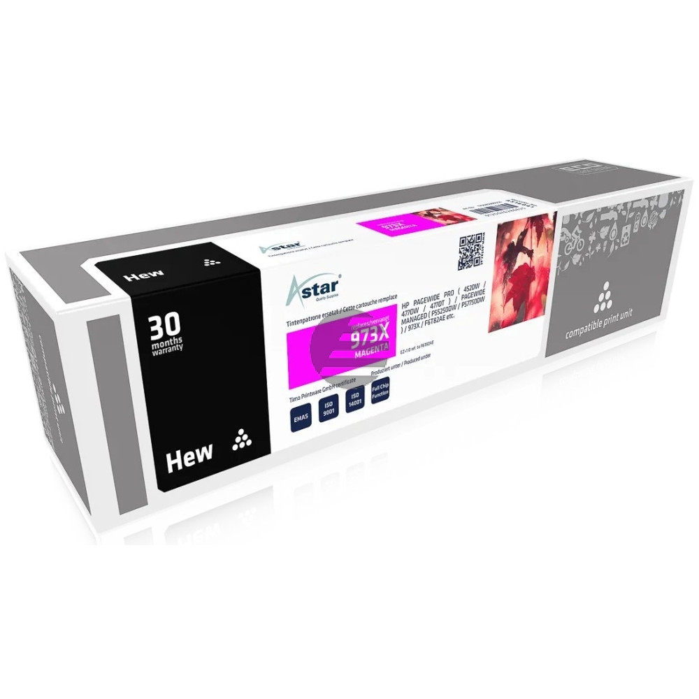 Astar Tintenpatrone magenta HC (AS16041) ersetzt 973X Astar Tintenpatrone magenta HC (AS16041) ersetzt 973X