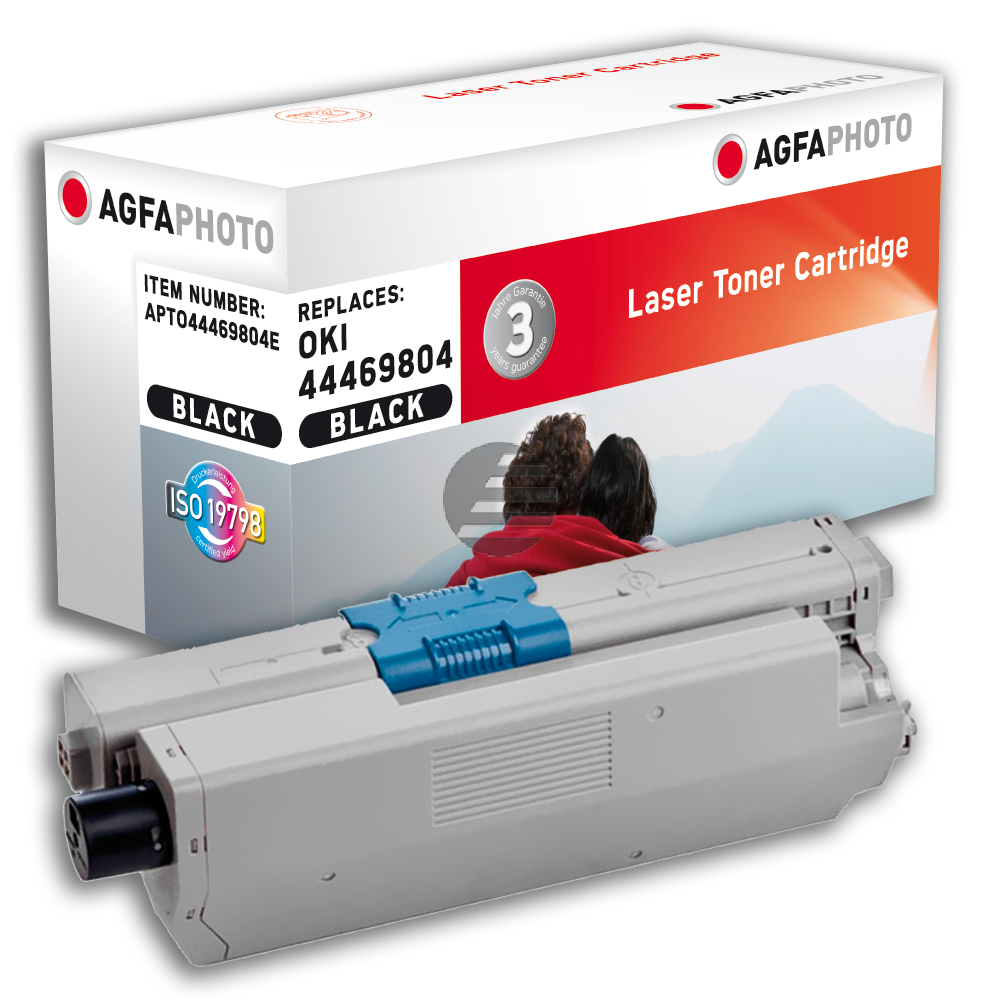 Agfaphoto Toner-Kit schwarz (APTO44469804E) ersetzt 44469804