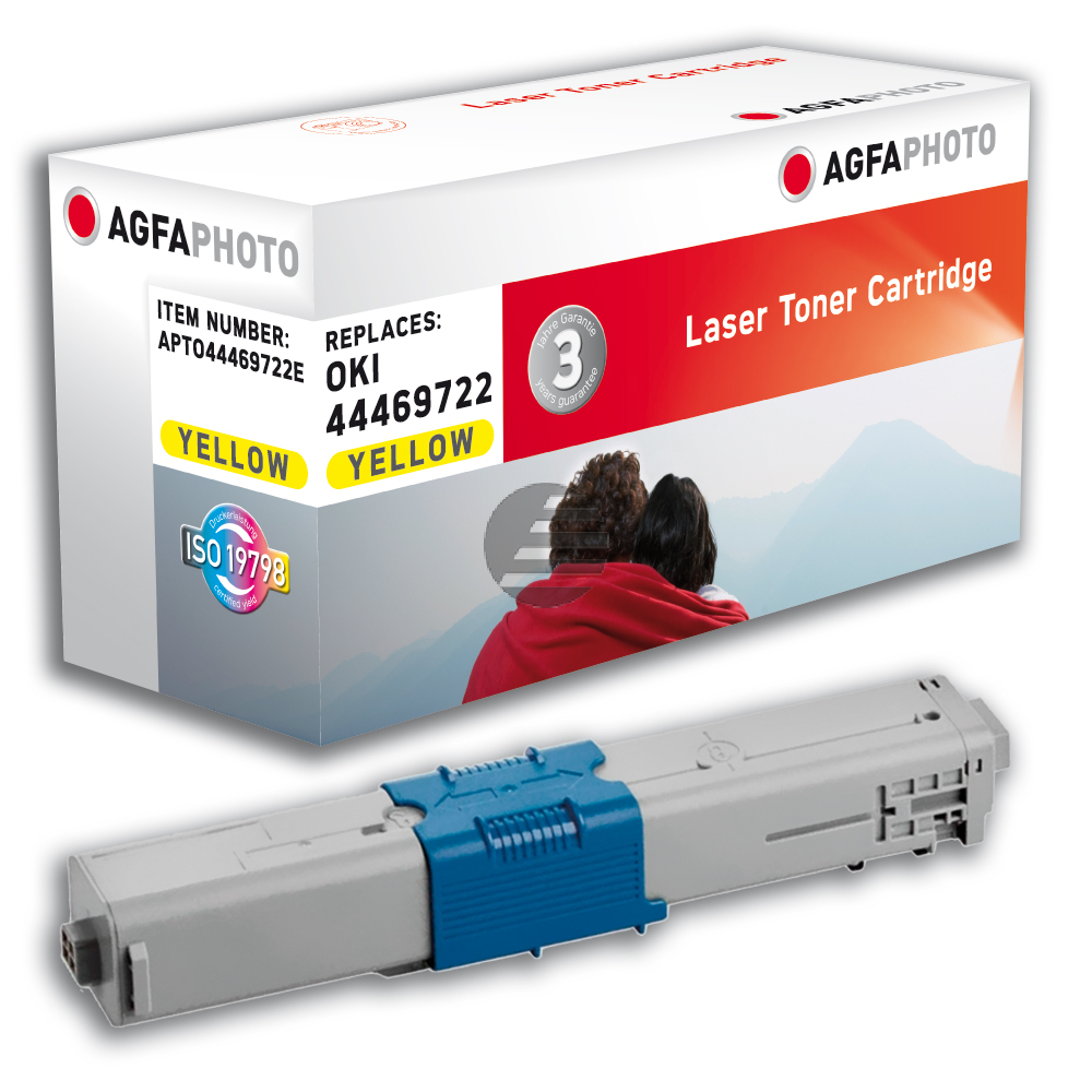 Agfaphoto Toner-Kit gelb (APTO44469722E) ersetzt 44469722