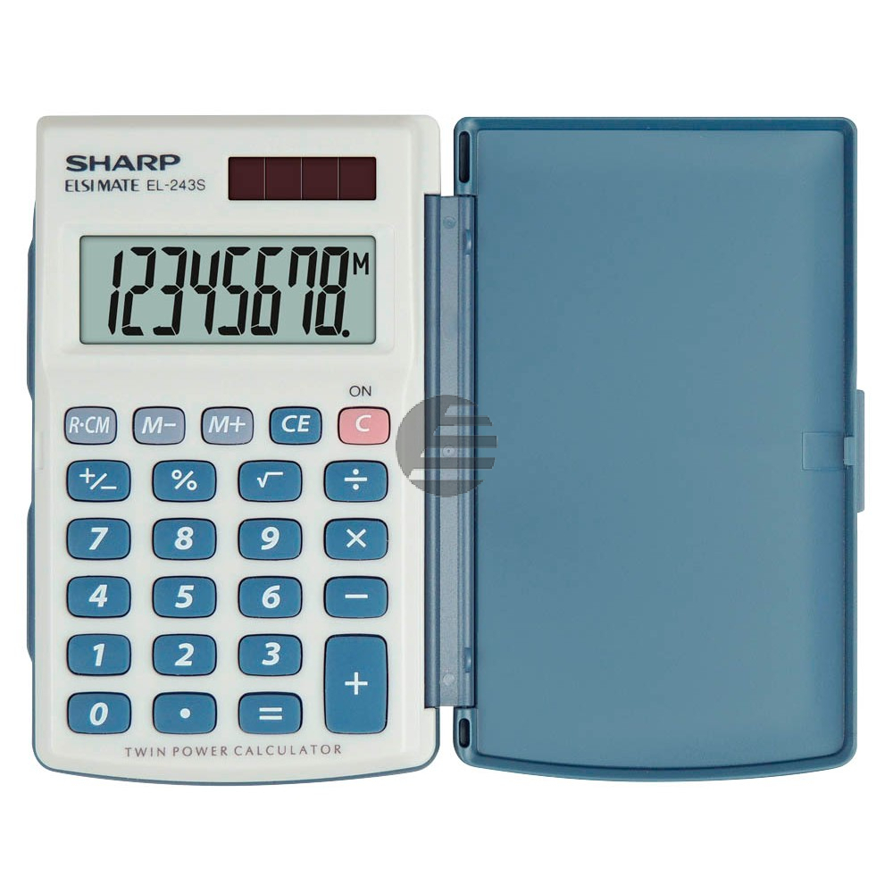 Sharp Taschenrechner EL-243S 8-stellig solar/Batterie (EL-243S)