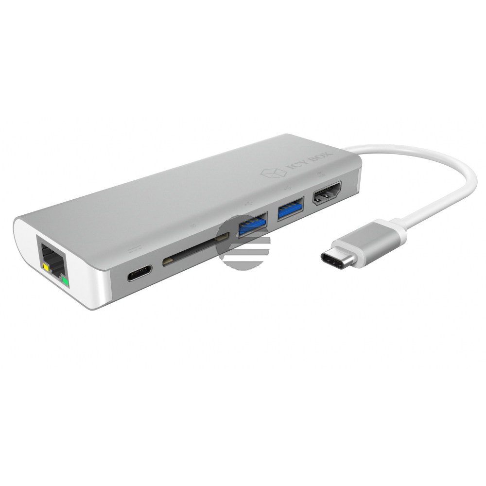 ICY BOX USB Type-C Notebook IB-DK4034 Dockingstation silber/weiss