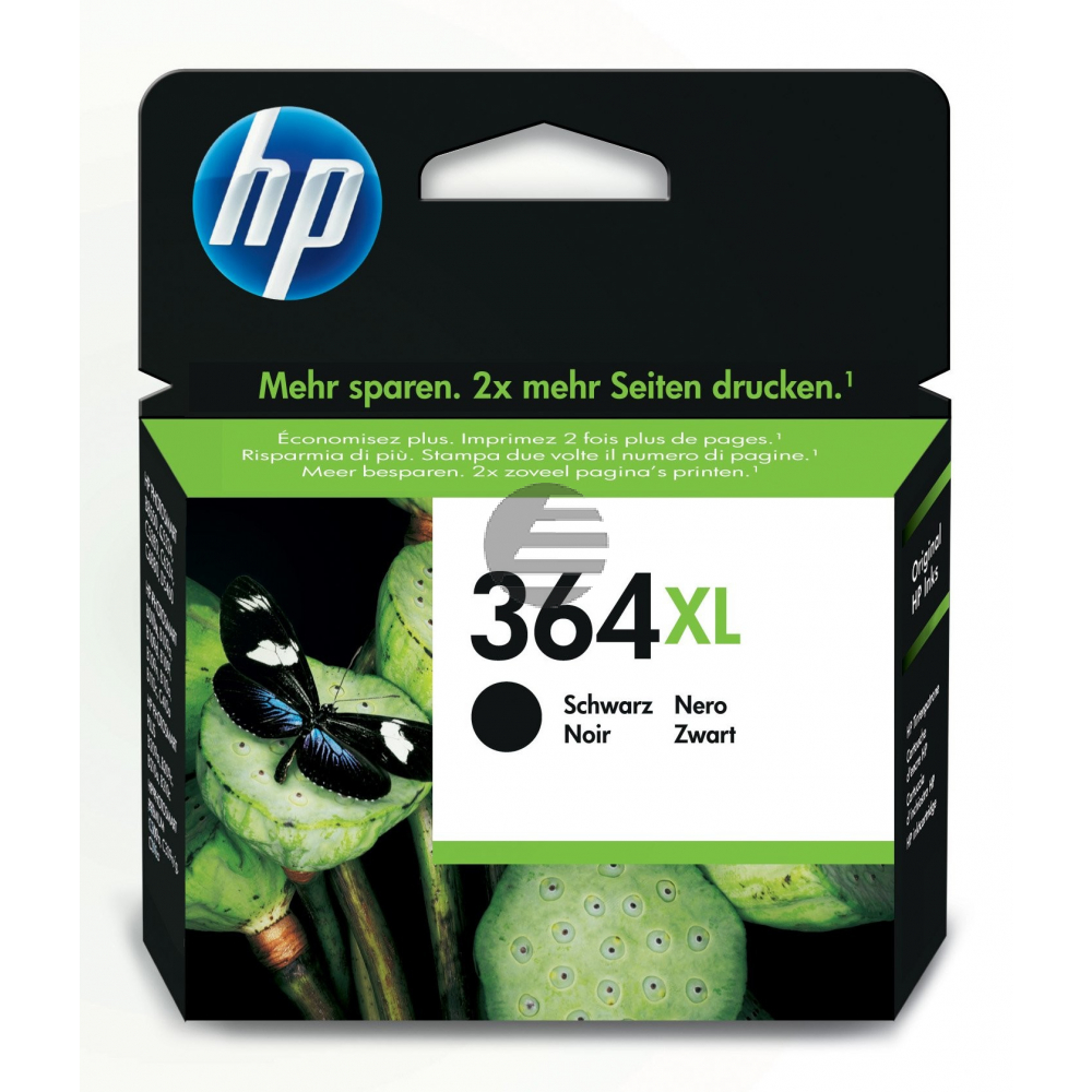 HP Tintenpatrone schwarz HC (CN684EE#ABE, 364XL)