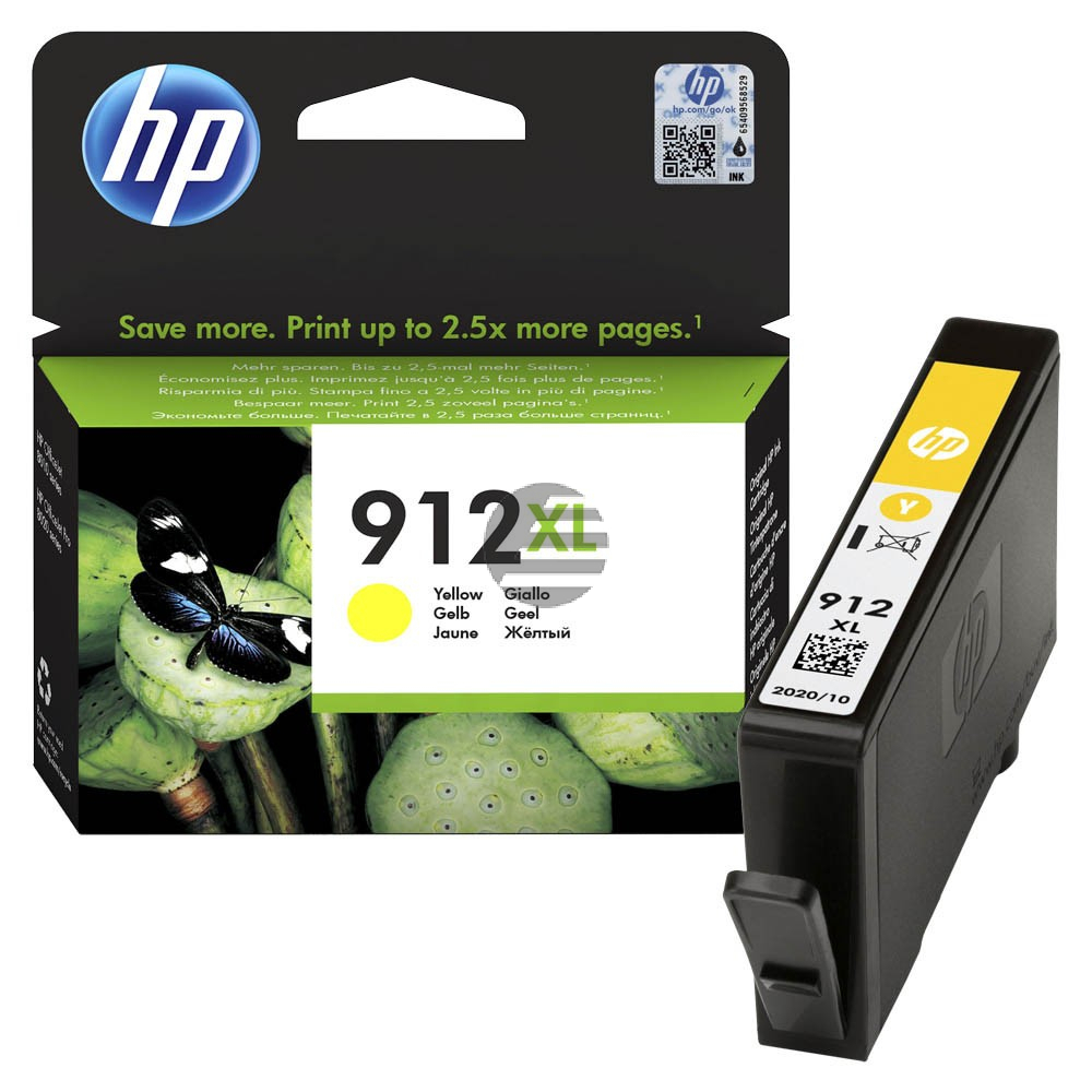 HP Tintenpatrone gelb HC (3YL83AE, 912XL)