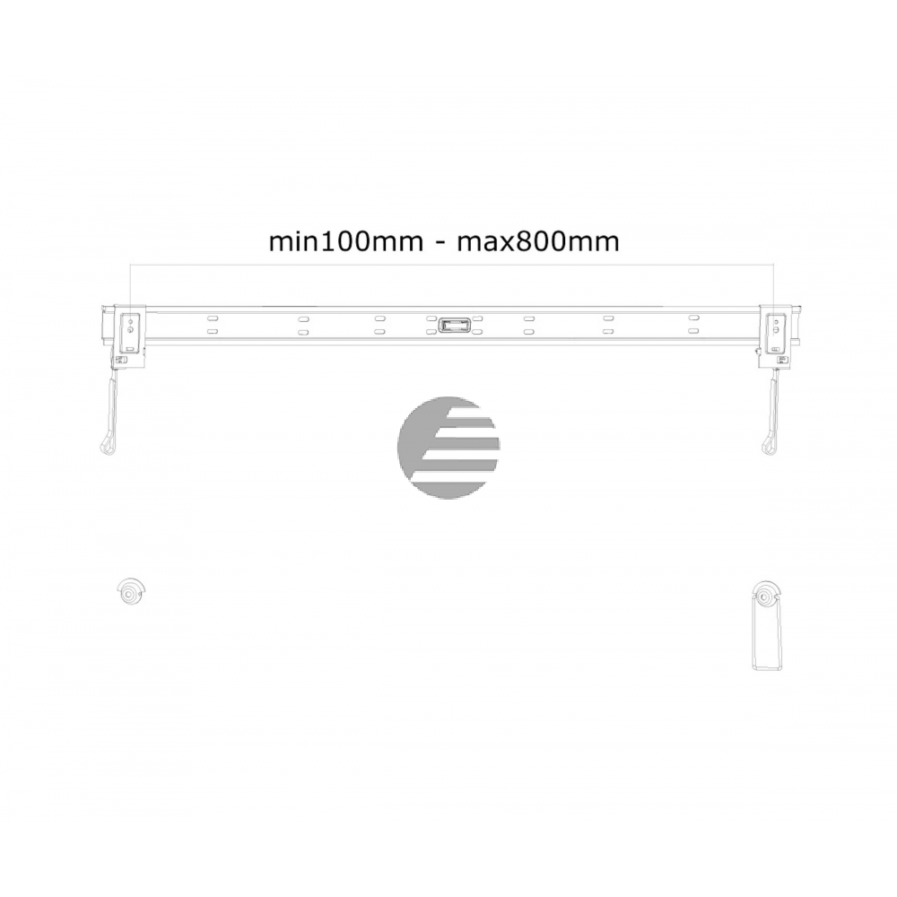 NEWSTAR TV MONITOR WANDHALTERUNG PLASMA-W880 einzel 37-75 50kg schwarz