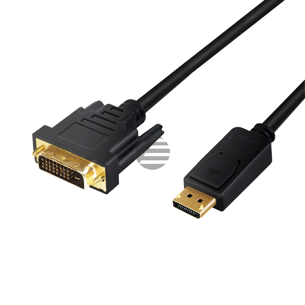 LogiLink DisplayPort auf DVI Kabel, schwarz, 1 m