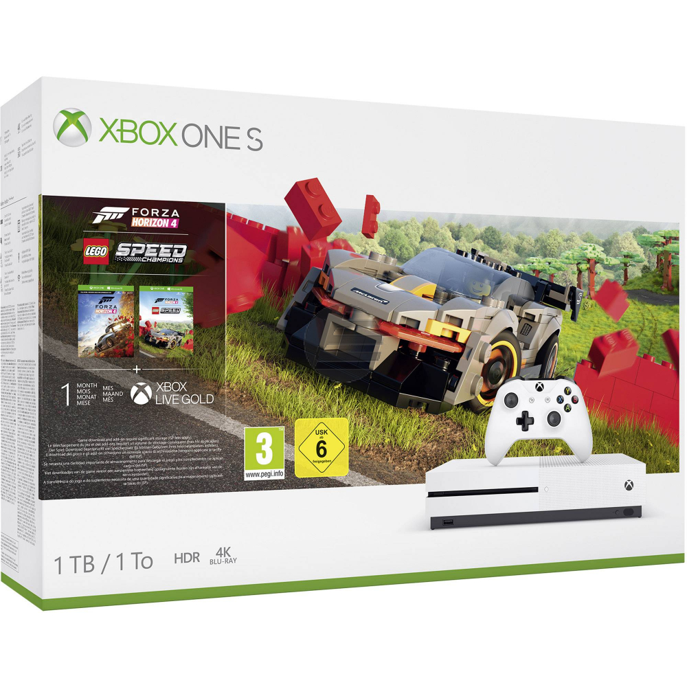 Microsoft XBox One S 1 TB + Forza Horizon 4 + LEGO (USK 12)