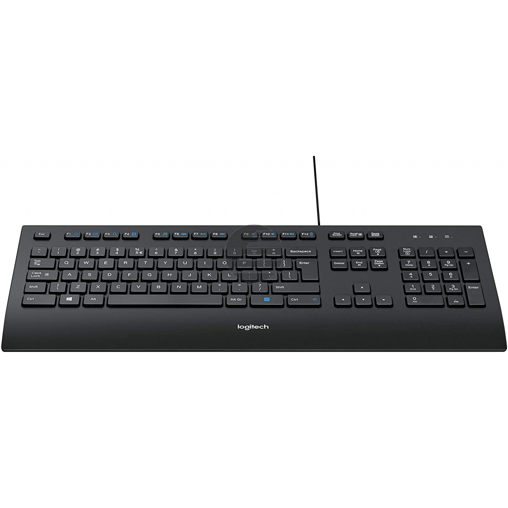 LOGITECH K280e corded Keyboard USB black for Business - INTNL (US)