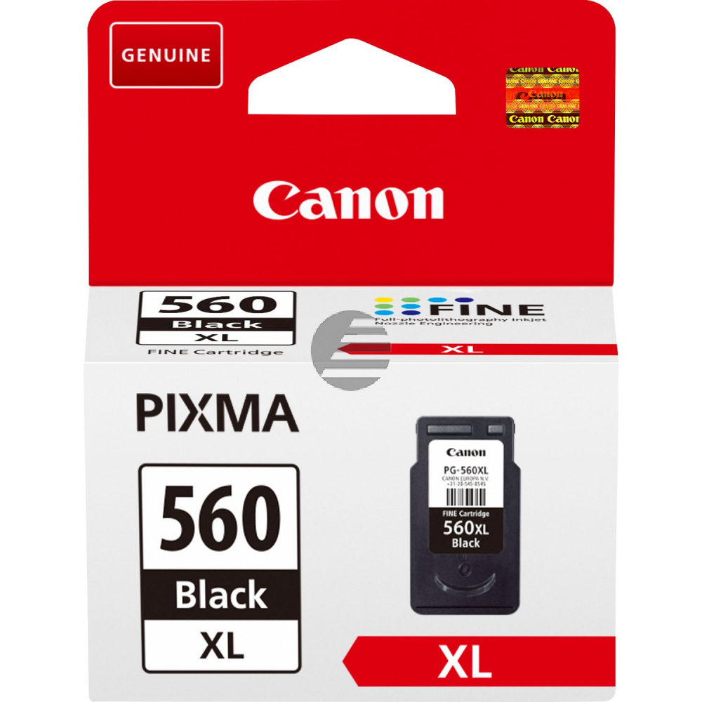 Canon Tintendruckkopf schwarz HC (3712C001, PG-560XL)