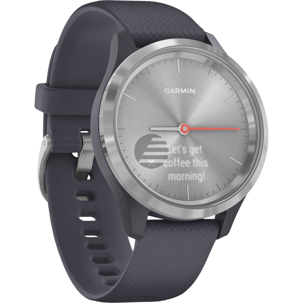 Garmin vivomove 3S Hybrid-Smartwatch granitblau/silber