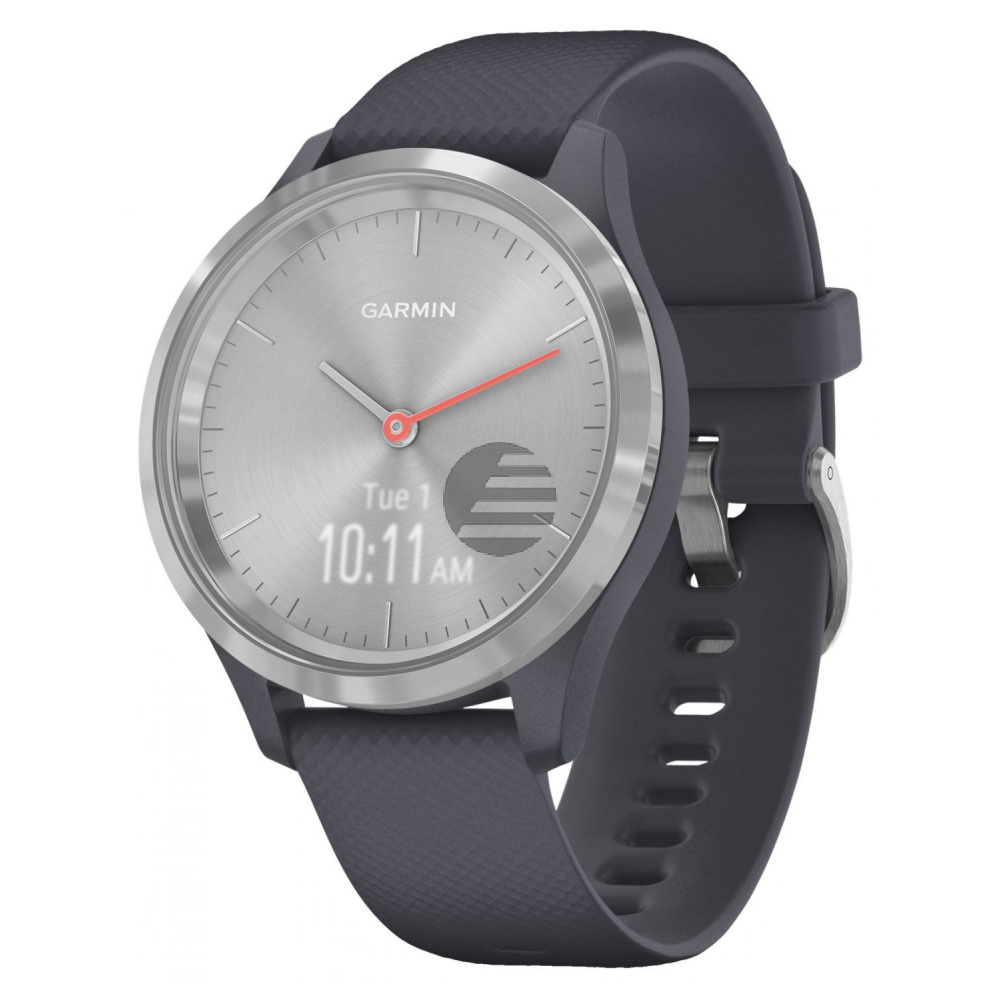Garmin vivomove 3S Hybrid-Smartwatch granitblau/silber