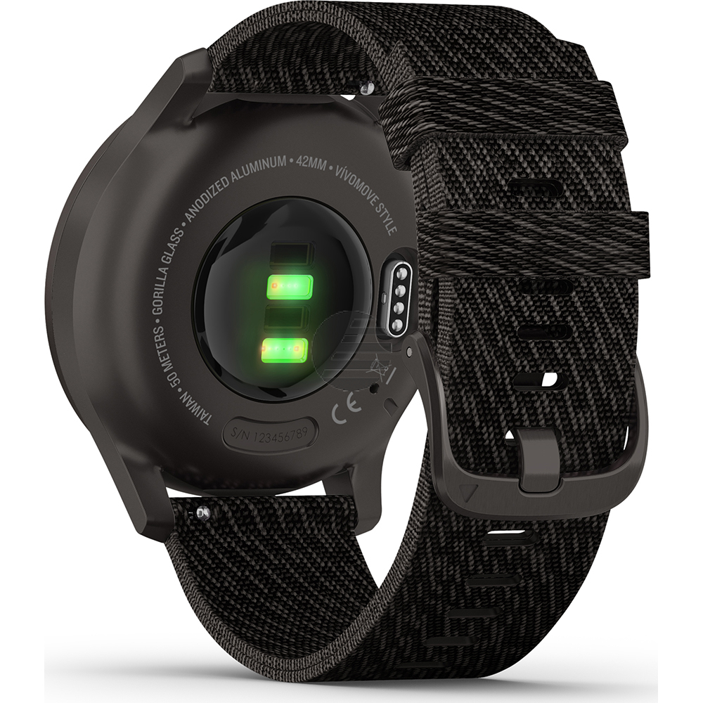 Garmin vivomove Style Hybrid-Smartwatch schiefergrau