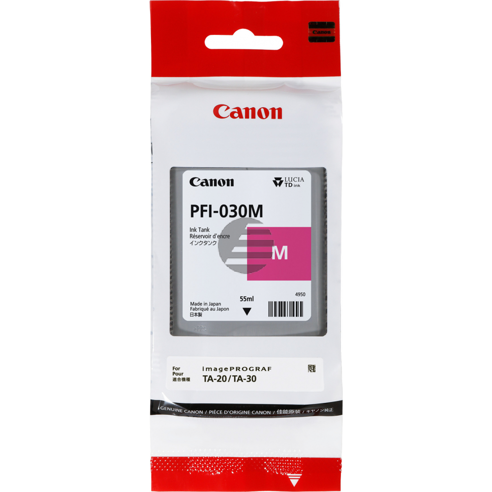 Canon Tintenpatrone magenta (3491C001, PFI-030M)