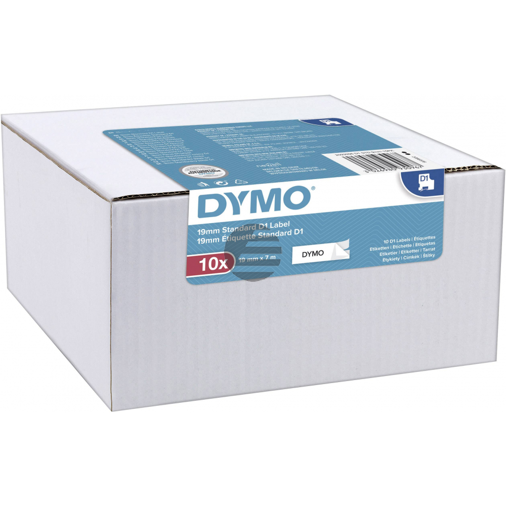 Dymo Schriftbandkassette 9mm weiß/schwarz (2093096)