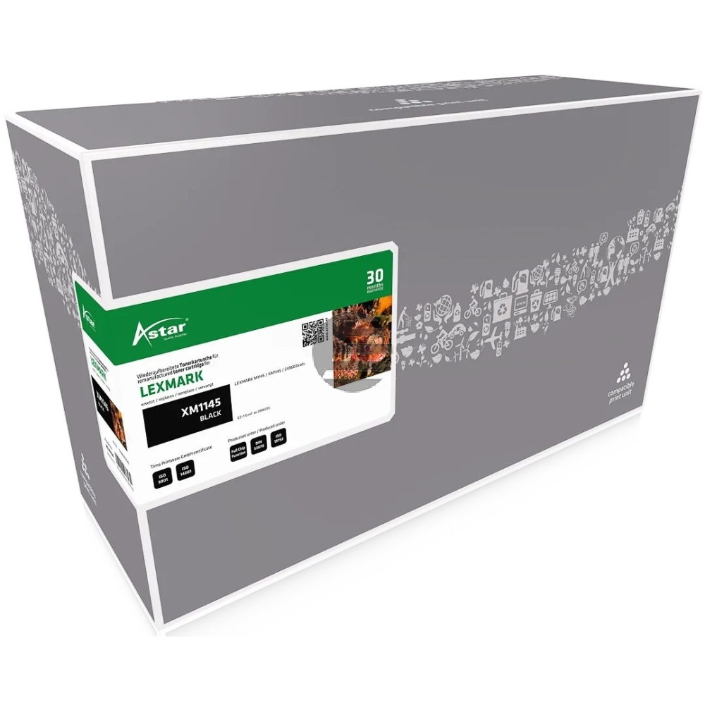 Astar Toner-Kit schwarz (AS20166) ersetzt 24B6035 Astar Toner-Kit schwarz (AS20166) ersetzt 24B6035
